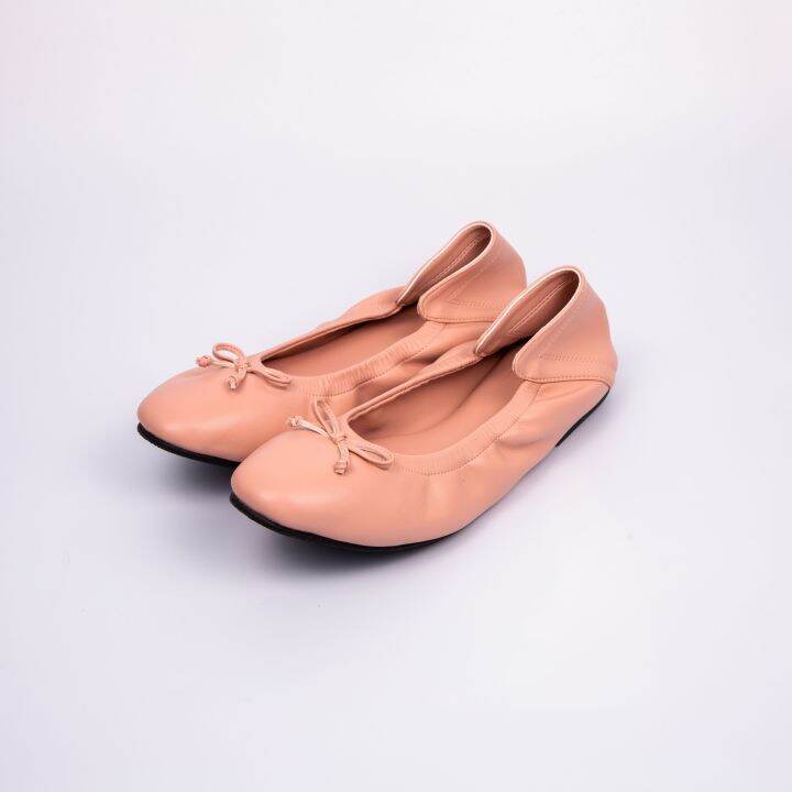 sincera-brand-premium-flat-shoes-รองเท้าคัชชู-สีชมพู-pink-nude-ส้นแบน-หนังนิ่ม-ใส่สบาย-ไม่กัดเท้า