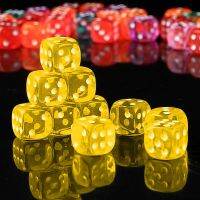 1-30Pcs Dice&amp;Gaming Dice Set Resin Polyhedral Games Transparent Multi Polyhedral Sides Dice Pop for Game Gaming 14mm(6 Colors for Choices)