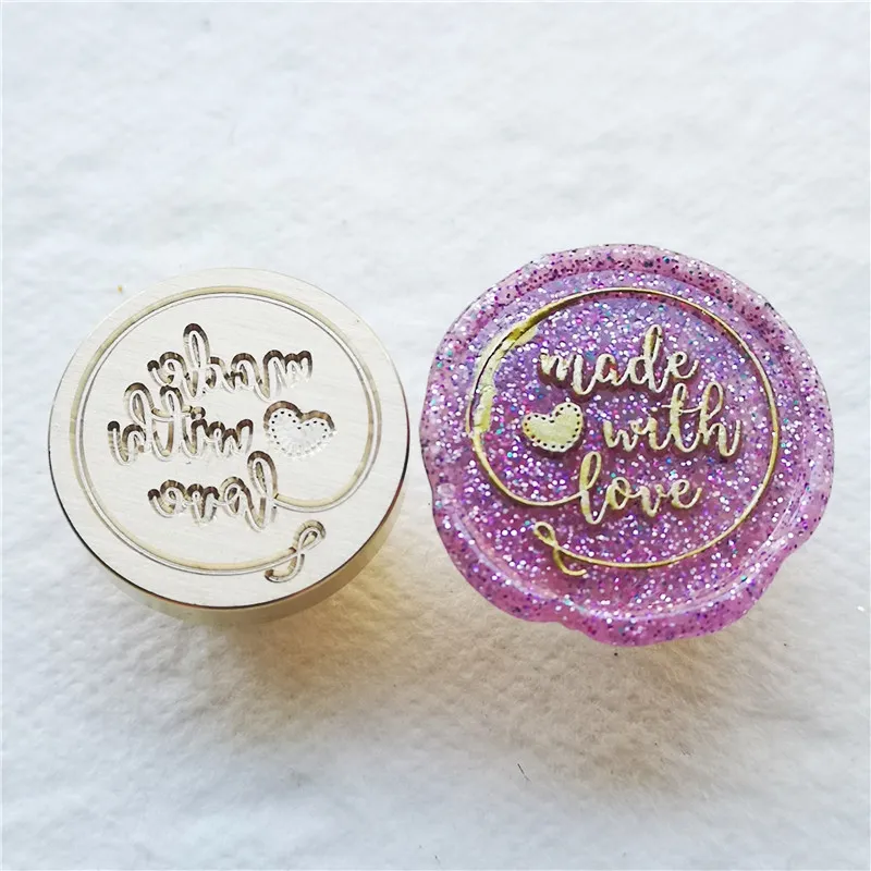 Made with Love wax seal stamp/ Made with heart /wax sealing kit