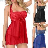 Women Sexy Lace Mesh Lingerie G-String Thong Underwear Nightwear Sleepwear Dress