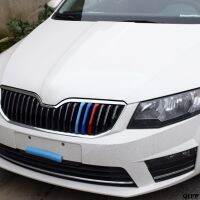 【Big-Sales】 3D รถกระจังหน้าตัดแถบกีฬาปกคลุมสำหรับ Skoda Rapid Spaceback/ May06อย่างรวดเร็ว Dropshipping