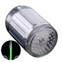 LED Temperature Sensitive 3-Color Light-up Faucet Kitchen Bathroom Glow Water Saving Faucet Aerator Tap Nozzle Shower LED Faucet Electrical Trade Tool