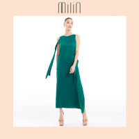 [MILIN] Flowing sleeveless bow tie at shoulder maxi dress ชุดเดรสยาว แขนกุด ผูกแขน Loyal Dress