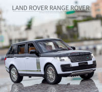 1:24 Land Rover Range Rover 2022 SUV ล้อแม็ก D Iecast รุ่นรถของเล่นแสงเสียงรถยานพาหนะของเล่นสำหรับเด็กของที่ระลึกคอลเลกชัน