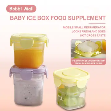 Mini Glass Baby Food Storage Jars Store Box Feeding Bottle Feeder with Lid  Rack Reusable Small Container Set Snacks Kids Infants - AliExpress