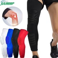 ✌¤✐ 1 Pair Basketball Honeycomb Crashproof Pad Stretchable Knee Leg ProtectorCalf Compression for Sport Running Cycling Hiking