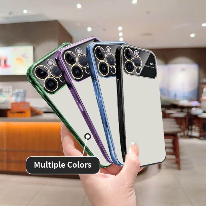 เคสสำหรับ-iphone-14-13-12-pro-plus-เคส-iphone12-iphone14สูงสุดฝาหลังอ่อนนุ่มชุบซิลิโคน-tpu-ยืดหยุ่นเคสกันกระแทกมือถือเลนส์กล้องถ่ายรูปป้องกันแบบใส