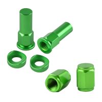 ♗ Dirt Bike Rim Lock Nuts Bolts Spacer Motocross Valve Cap For Kawasaki Z750 Z1000 Z650 Z800 Z900 Ninjia 250 300 600 400 250R er6n