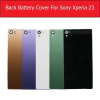 สำหรับฝาหลังปิดโทรศัพท์ด้านหลัง Sony Xperia Z3 L55T L55U D6633 D6603 D6653เคสฝาครอบกระจกหลัง