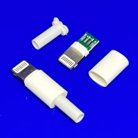 10set USB For iphone male plug with chip board connector welding 2.6/3.0mm Data OTG line interface DIY data cable adapter parts