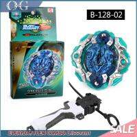 【OG】 ใหม่ชนิดบรรจุกล่อง B-128-02 Beyblade ต่อสู้ท็อปส์ของเล่นระเบิด B128เทอร์โบจุดอ่อนปั่นท็อปส์กับทางเดียวเปิดไม้บรรทัดและมือจับ