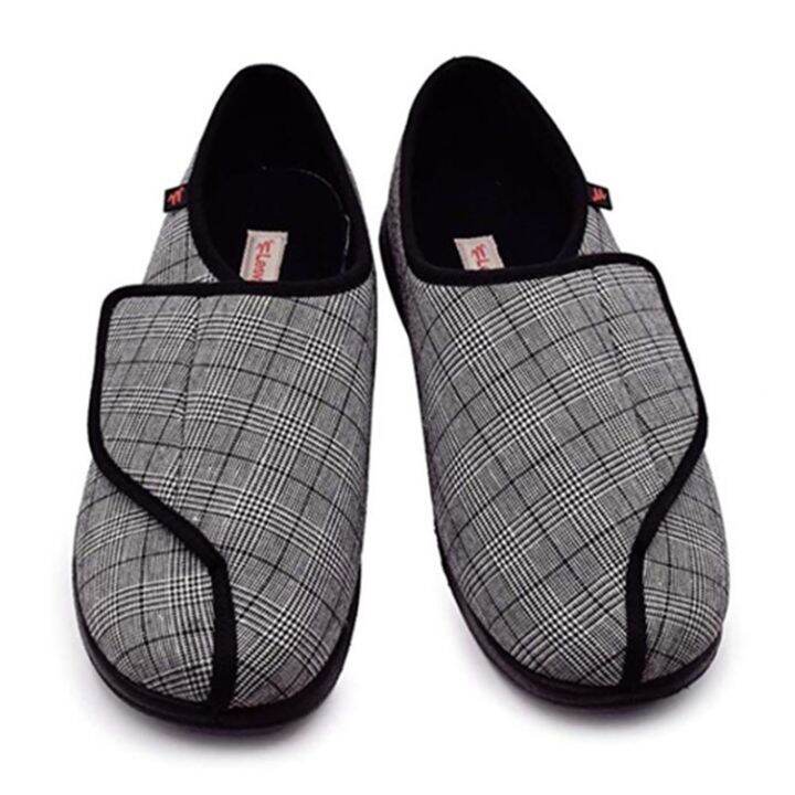 Lesvago Diabetes Edema shoes Extra Wide width Slippers Adjustable