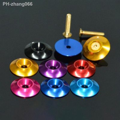 Various Colors OD 17.3mm M3 Aluminum Alloy(T6061) Washer for Countersunk Flat Head Screw Bolts for RC Model Tail Decoration