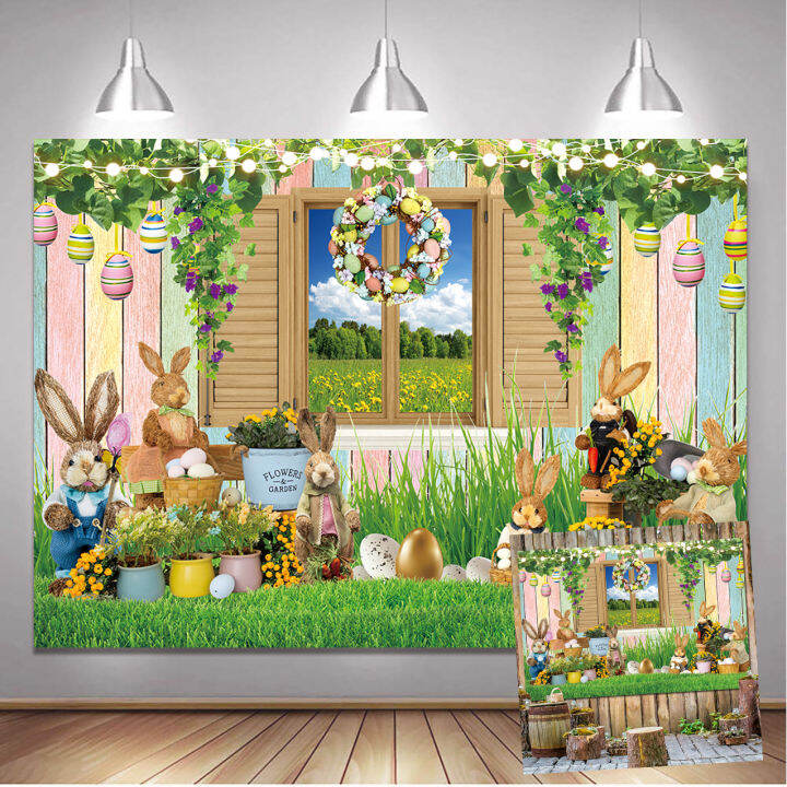 Easter Outdoor Backgrounds Easter Themed Party Backgrounds Easter Egg ...