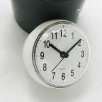 (Leisurely) Mini Sucker Wall Clock ห้องอาบน้ำ Anti-Fog Waterproof 7Cm Kitchen Toilet Small Quartz Table Clock