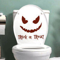 Halloween Sign Trick Or Troat สติ๊กเกอร์ติดผนังห้องน้ำตกแต่งหน้าต่าง Self-Adhesive Home Decor ที่ถอดออกได้ Demon Wallpaper