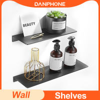 30-50cm Bathroom Shelf Black Shelves Living Room Kitchen Wall Mounted Storage Shelf Bathroom Accessories