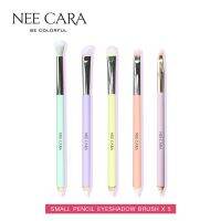 NEE CARA SMALL PENCIL EYE BRUSH N916 เซทแปรงแต่งตา ดินสอ 5 ชิ้น สีพาสเทล