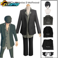 นิโคลัส D Wolfwood หมาป่า Vash Tri เสื้อกางเกงเครื่องแต่งกายคอสเพลย์ชุดฮาโลวีนเทศกาลสูทบทบาทเล่นสำหรับชายเสื้อผ้า