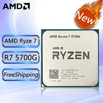 AMD Ryzen 7 5700G R7 5700G 3.8GHz Eight-Core 16-Thread 65W CPU Processor  L3=16M 100-000000263 Socket AM4 new but no fan