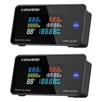 KEWEISI,KWS-AC300 Digital Voltmeter AC 50-300V Voltage 45-65Hz Power Energy Meter LED Wattmeter