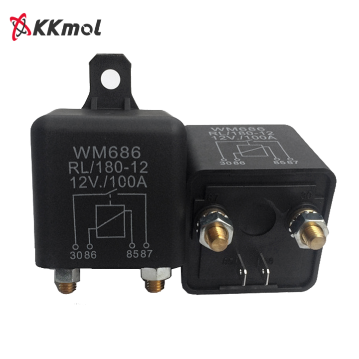 KKmol Car Starter Relay 12V 100A 4 Pin WM686 Normal Open Car Starter ...
