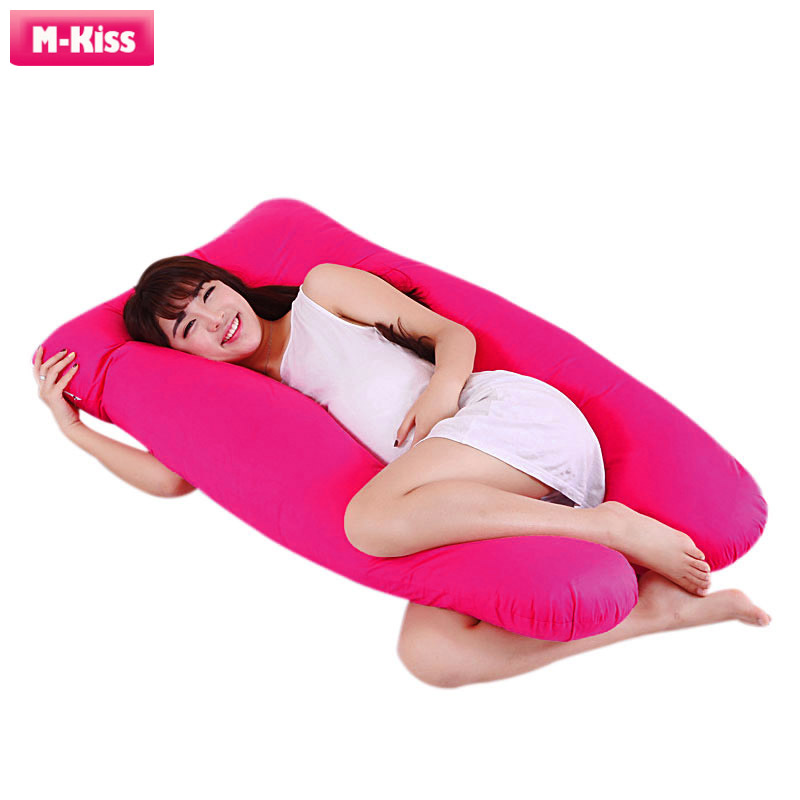 Maternity Pregnancy Sleeping Pillow Case Covers Sleep U Shape Cushion Cover 