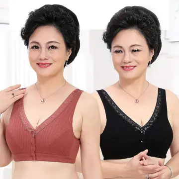 Women Front Button Bra butang depan Plus size bras Large Lingerie