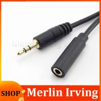 Merlin Irving Shop Audio Connector 3 Pole  Male to Female AUX Jack Extension 3.5mm Stereo Cable Cord Headphone Car Earphone Speaker