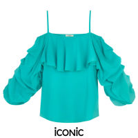 iCONiC MINT SEXY MGNUM TOP #0479 เสื้อผญ สีมิ้นต์ เปิดใหล่ ผ้าไหมชีฟอง เสื้อแฟชั่น เสื้อผ้าผญ เสื้อผู้หญิง เสื้อทำงาน เสื้อชีฟอง เสื้อเปิดไหล่