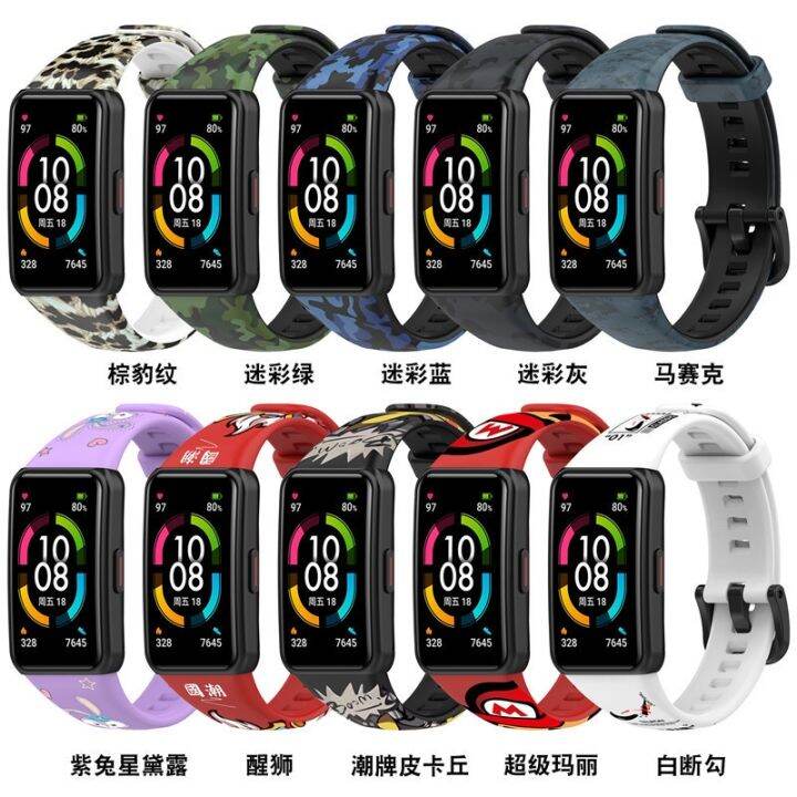 ใช้ได้กับ-redmi-smart-band-2-สายนาฬิกา-สายนาฬิกาซิลิโคน-สายนาฬิกา-บุคลิกภาพน่ารัก-พิมพ์สายนาฬิกา