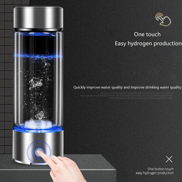 SPE/PEM Hydrogen Rich Water Generator Japanese Alkaline Energy Glass