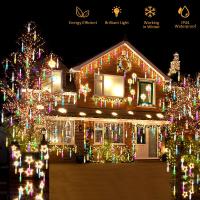 LED Meteor Shower Light Garland Holiday Lights Waterproof Christmas Fairy Lights Xmas Lamp For Outdoor Garden Street Decor