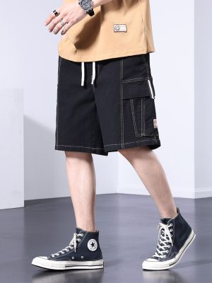 HOT11★2023ใหม่ฤดูร้อนหลายกระเป๋าผู้ชาย Celana Pendek Denim ขนาดใหญ่8XL Streetwear เข่า-ความยาวลำลองฝ้ายสั้นสำหรับผู้ชาย Cargo กางเกงยีนส์กางเกง