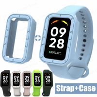 ❉✌﹊ 2 w 1 miękkie etui TPU pasek na czerwony mi inteligentna opaska 2 silikonowy na całą powierzchnię pokrywa bransoletka czerwony mi Band2 zapobieganie upadkom pasek na rękę