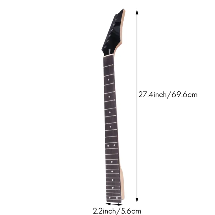 24-frets-new-replacement-maple-neck-rosewood-fretboard-fingerboard-for-electric-guitar-black