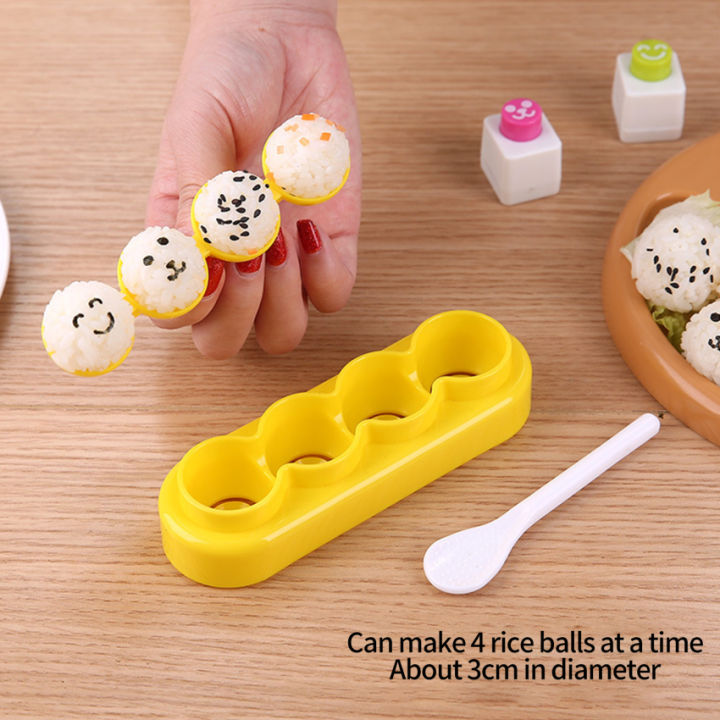 Rice Ball Donut Shape Plastic Non-stick Sushi Maker Set DIY S imple Rice  Ball 