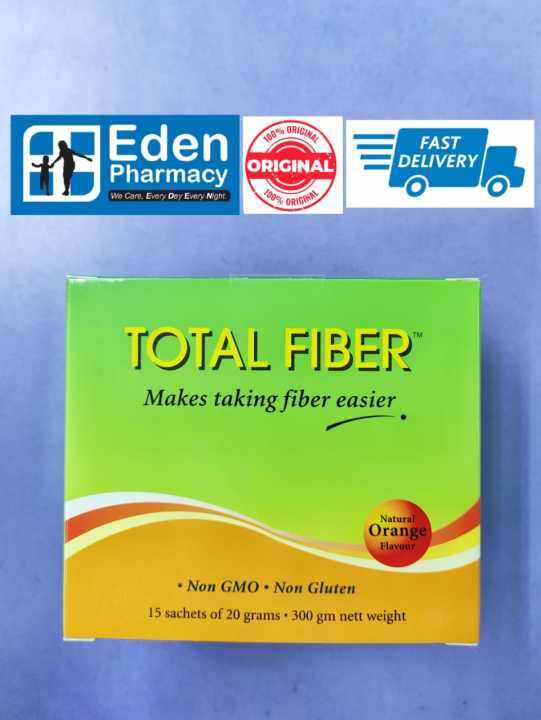Total Fiber Orange Flavour ( 15 x 20 g ) Constipation Psyllium Lazada