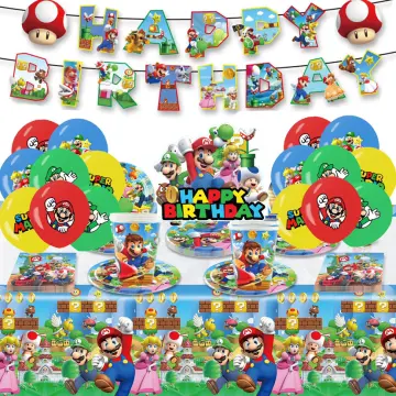 Super Mario Party Supplies For Kids Birthday Mario Bros Birthday Party  Supplies