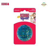 KONG ของเล่นสุนัข Squeezz® Confetti Ball ลูกบอลยางกากเพชร PSC