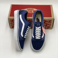 ❗️ส่งของทุกวัน❗️ Vans Old Skool Navy แวนส์โอลสคูลสีน้ำเงิน สินค้าพร้อมกล่องป้ายแท็ก รองเท้าผ้าใบ รองเท้าลำลอง รองเท้าแฟชั่น รองเท้าทำงาน