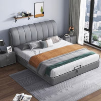 HOMIE LIFE เตียงนอน bedroom Double bed frame เตียงนอนหรูหรา luxury leather bed H20