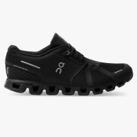 คอเสื้อแบบดั้งเดิม☬On Running New Generation Cloud 5 Men S Shoe All Black รองเท้าวิ่งลำลอง Qith