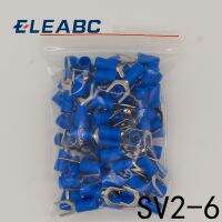 SV2-6 Blue insulation Furcate Terminal Cable Connector Wire Connector 100PCS/Pack SV2.5-6 SV