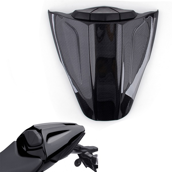 JFG RACING Motorcycle Rear Seat Cowl Passenger Pillion Fairing Tail Cover For Kawasaki ZX10R 2011-2015 Black 