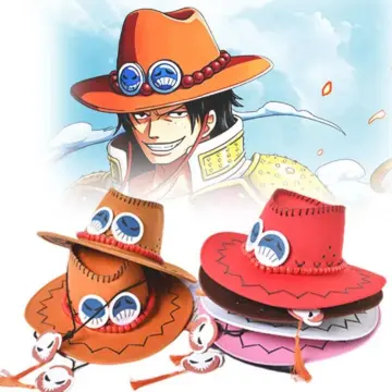 Portgas D. Ace Luffy Cowboy Hat Anime One Piece Travel Pirates Halloween Hat