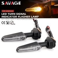 LED Turn Signal Light For KAWASAKI ER6N NINJA 650 400 300 1000 ZX6R ZX10R H2 H2R Motorcycle Accessories Indicator Flasher Lamp