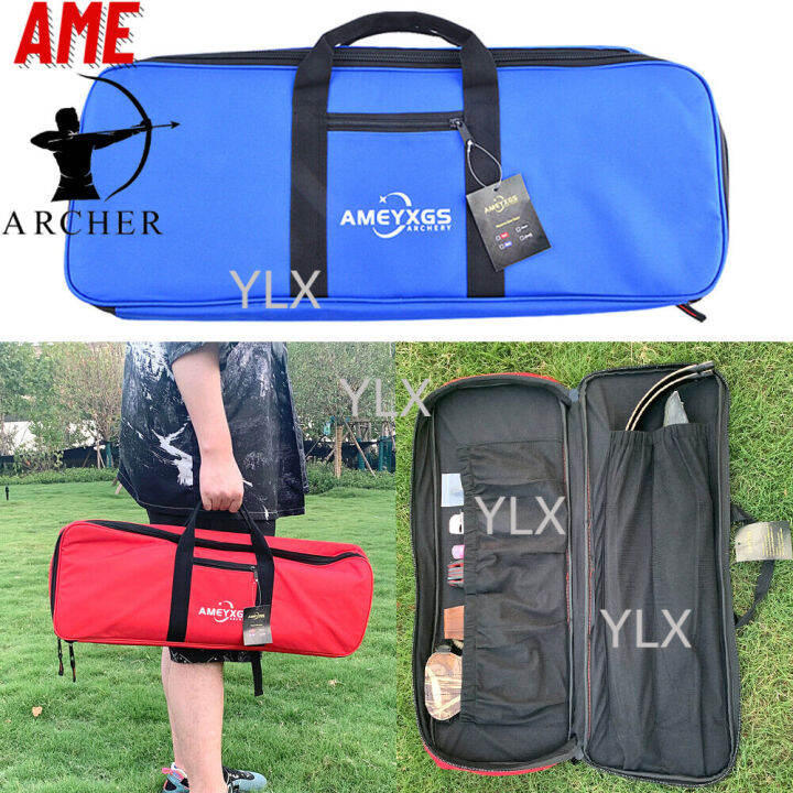 Recurve Bow Bag Case Takedown Portable Hand Holder Arrow Quiver Carrier