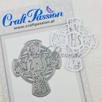 【CW】 Metal cutting dies cross with IHS die cut mold card Scrapbook paper craft knife mould blade punch