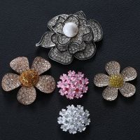 [COD] diy mobile phone shell accessories diamond flower pearl rose sun alloy rhinestone beauty